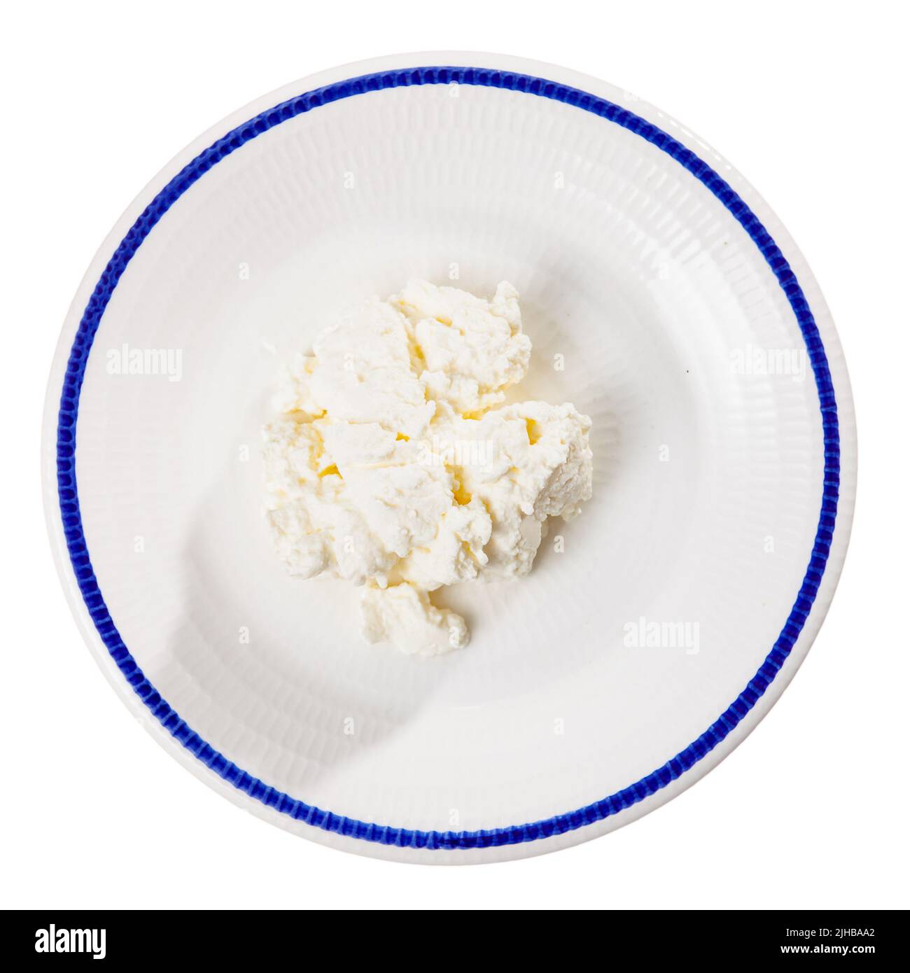 Homemade fresh whey cheese from goat milk on plate Stock Photo Alamy