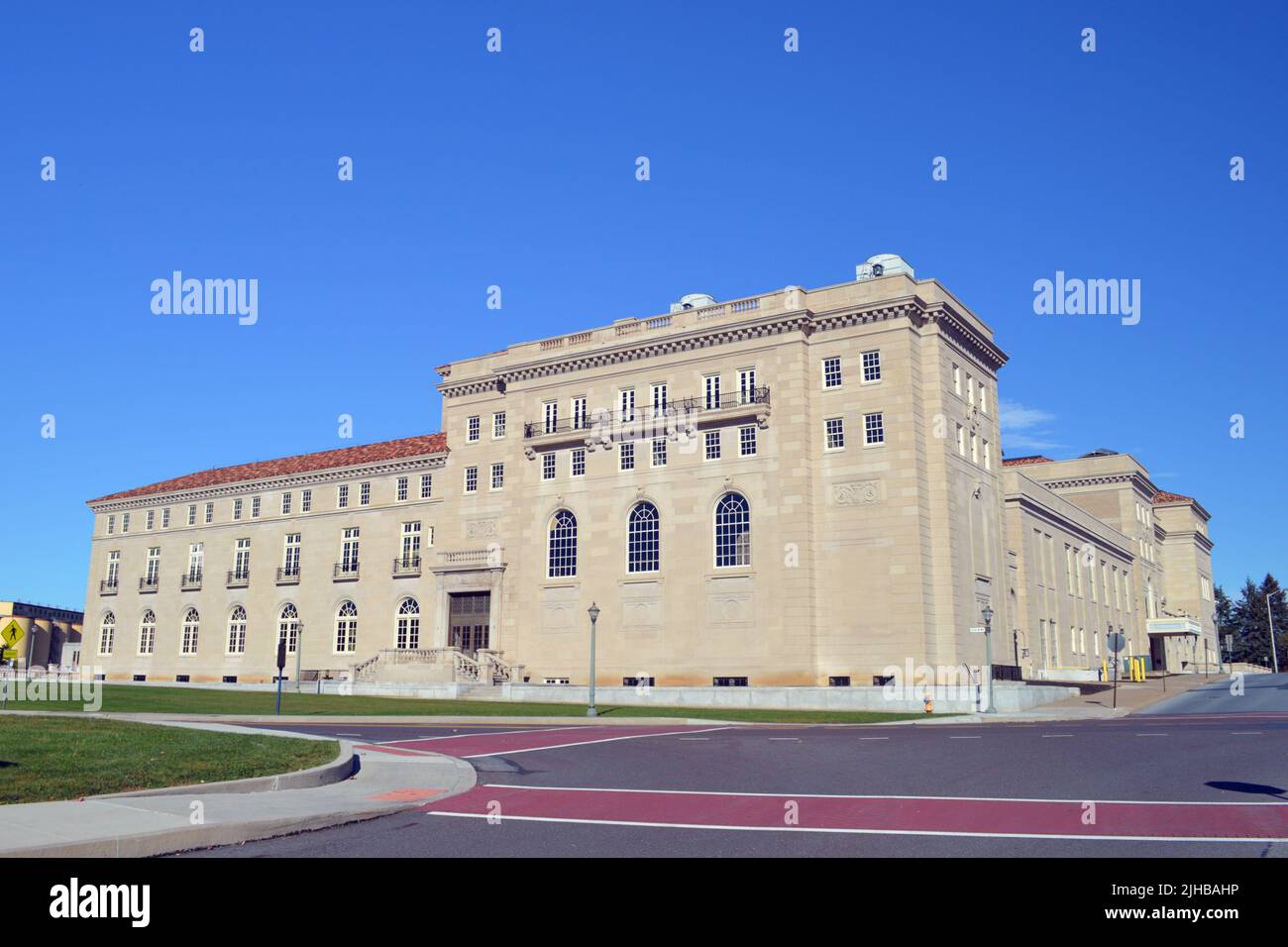 October 18 2021 Hershey Pennsylvania USA. The old library, theatre, and