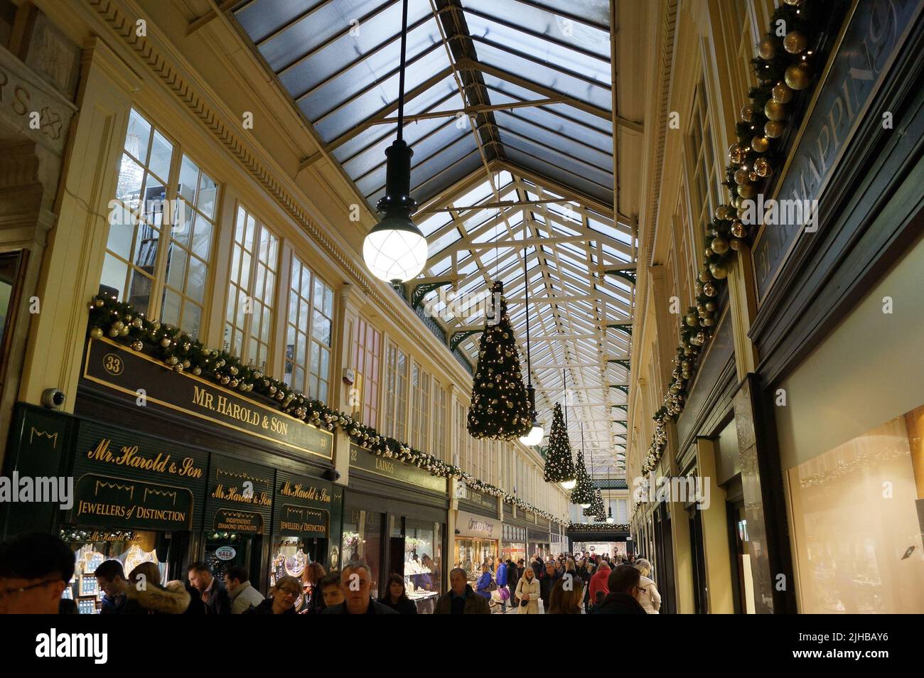 Glasgow, Scotland (UK): a view of Argyle Arcade at Christmas time Stock Photo