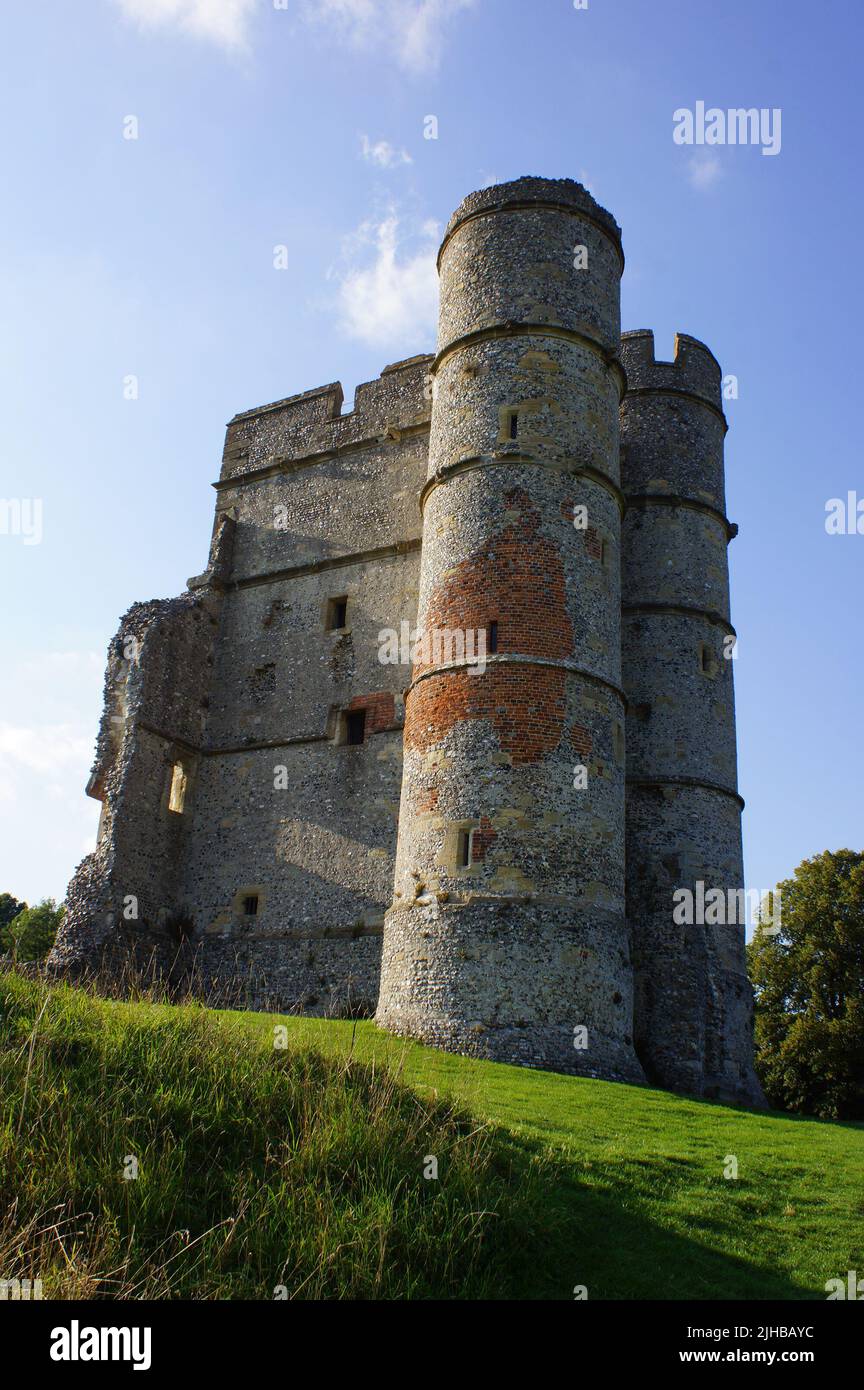Donnington, West Berkshire (UK): a view of the medieval Donnington Castle Stock Photo