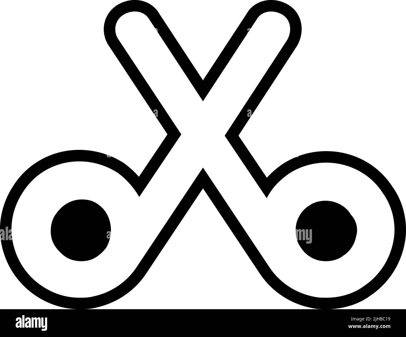 Basic essentials ui scissors . Stock Vector