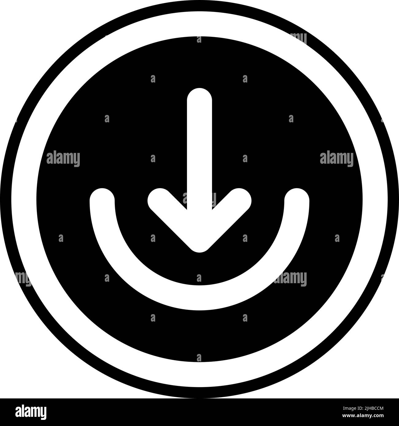 Basic interface download . Stock Vector