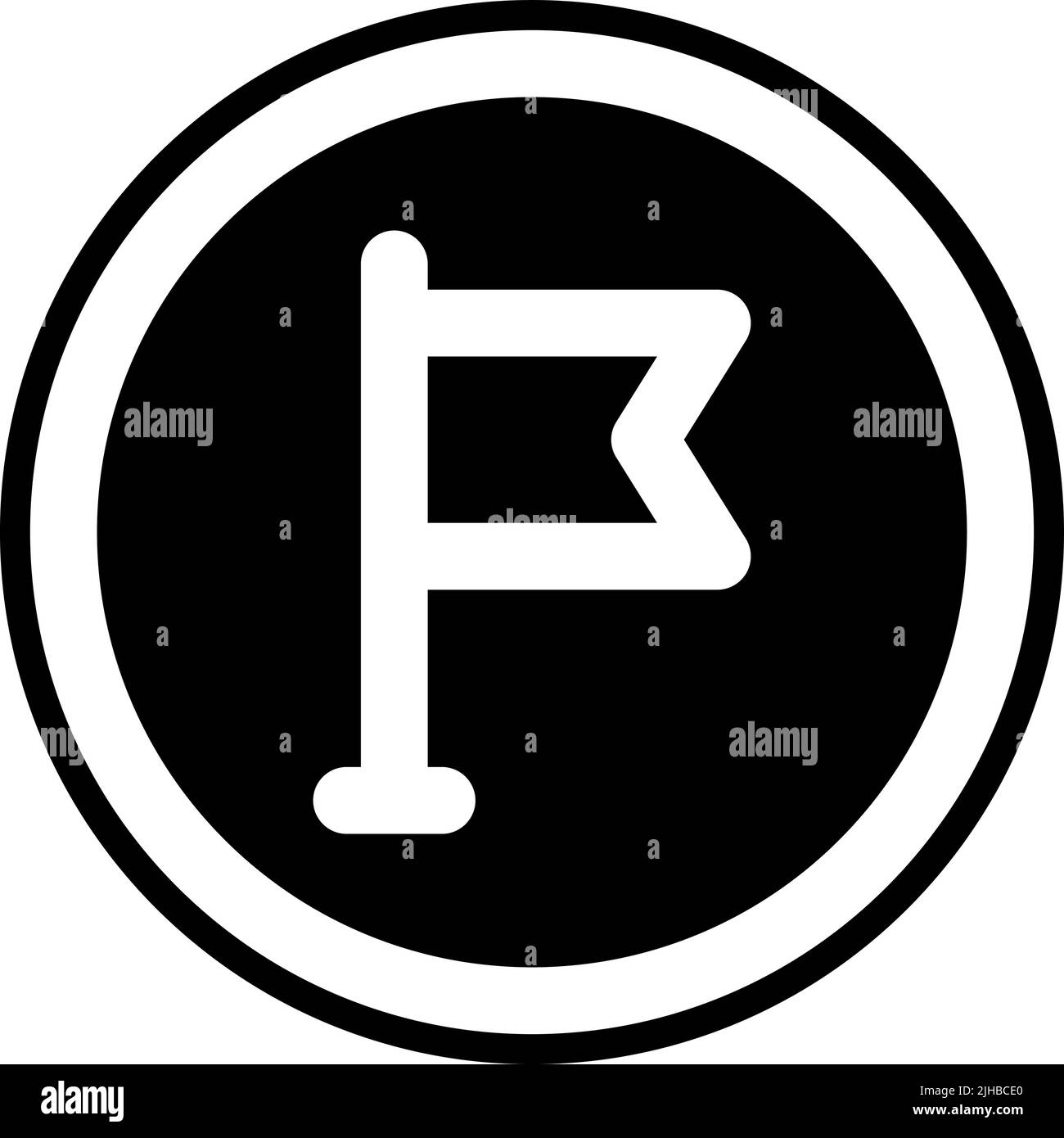 Basic interface flag . Stock Vector