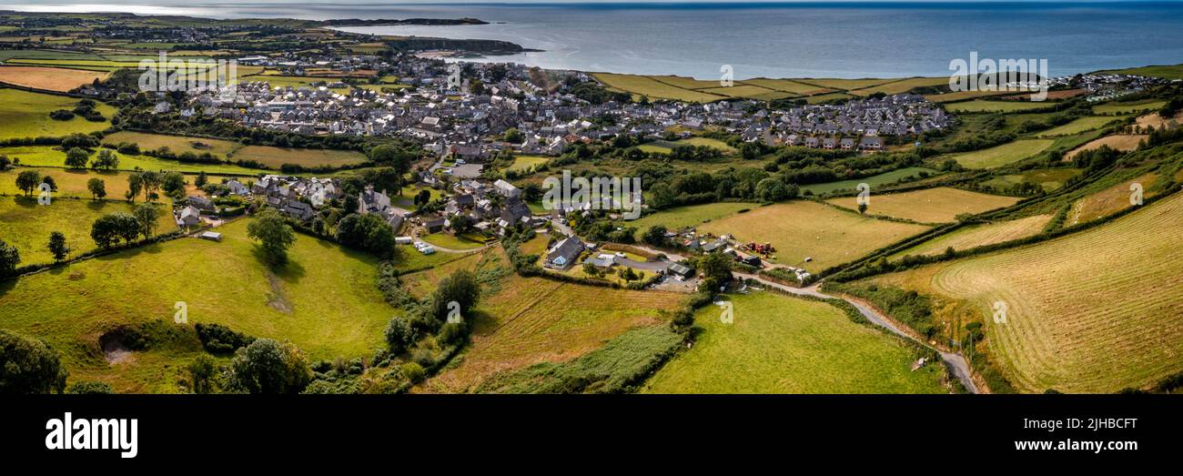 The village of Nefyn on the Llyn Peninsula, North Wales on a sunny summers afternoon.  The villagEdward e has been the centre of some important events Stock Photo