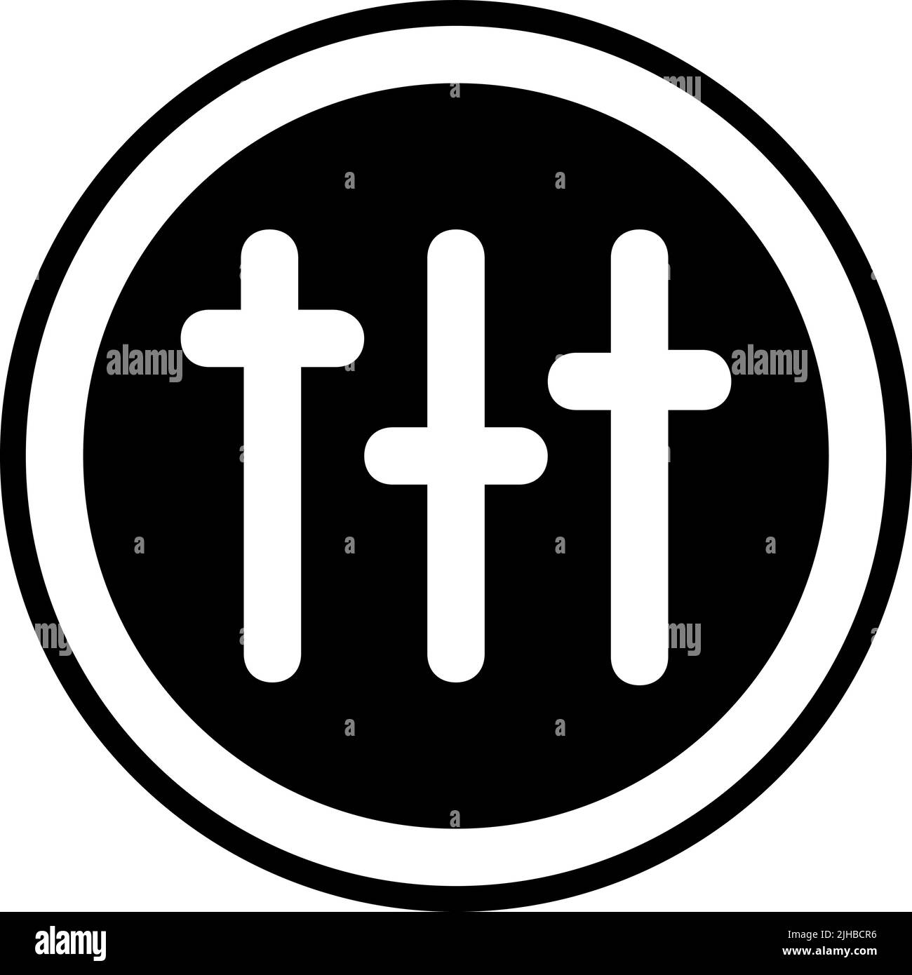 Basic interface equalizer . Stock Vector