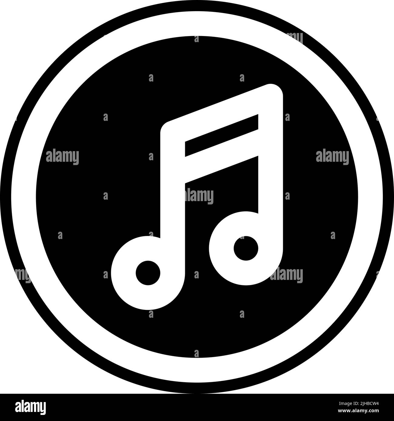 Basic interface music . Stock Vector