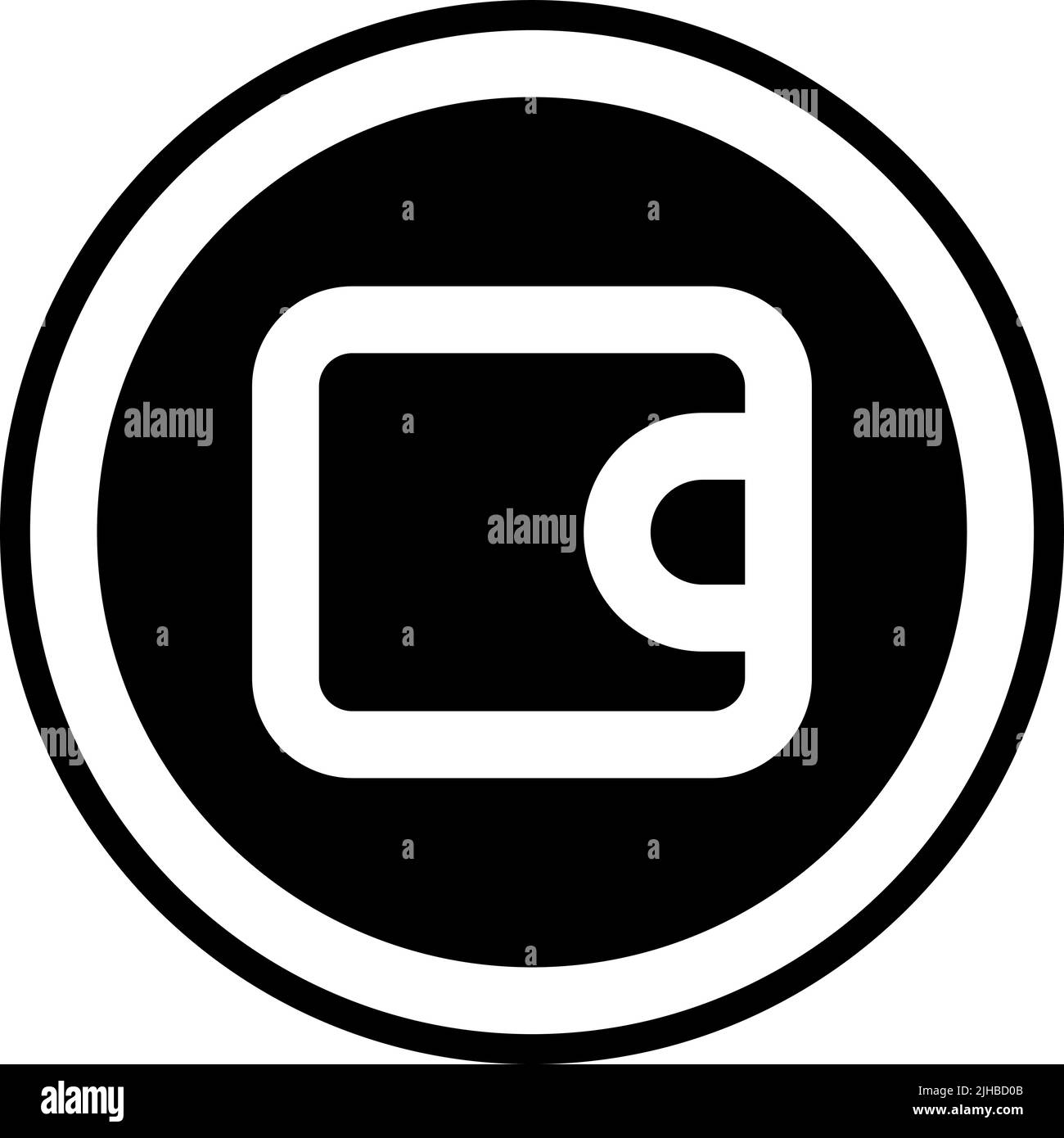 Basic interface wallet . Stock Vector