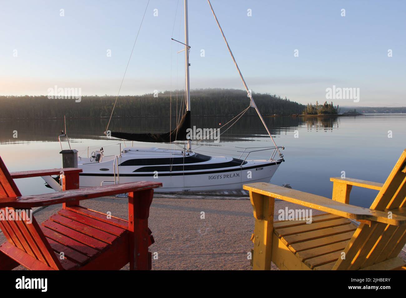 Fishing village in Halifax Stock Photo Alamy