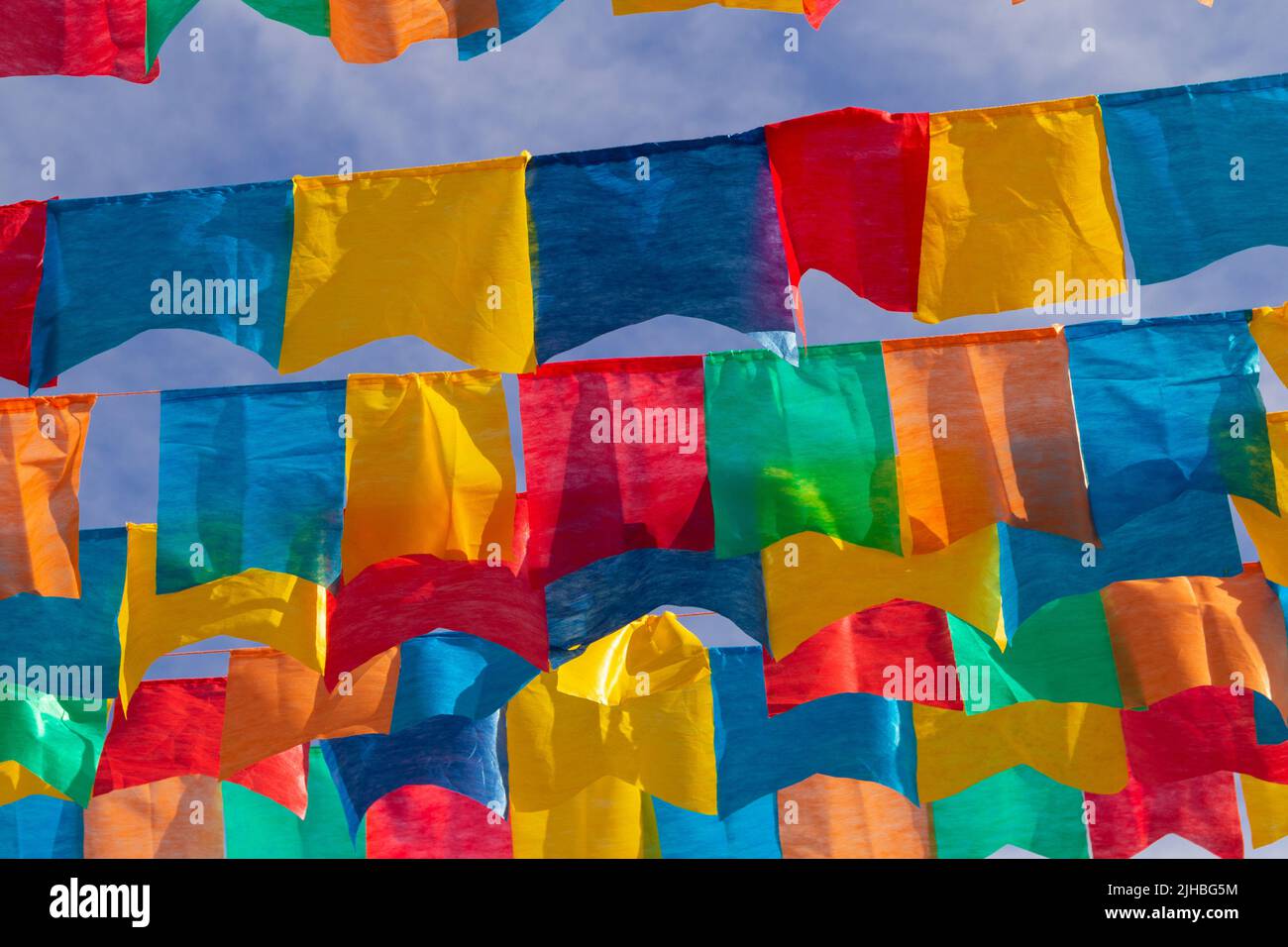 Goiania, Goiás, Brazil July 17, 2022 Several clotheslines with