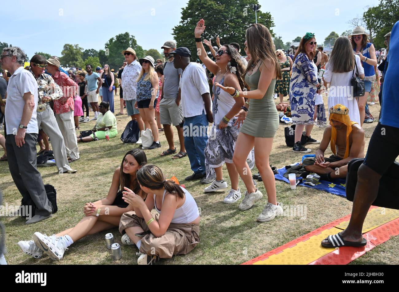 London, UK. 17th July, 2022. Hundreds attends the Lambeth Country Show 2022  a family festival with live music food & drinks, Arts and Culture at Brockwell Park, London, UK. - 17 July 2022. Credit: See Li/Picture Capital/Alamy Live News Stock Photo
