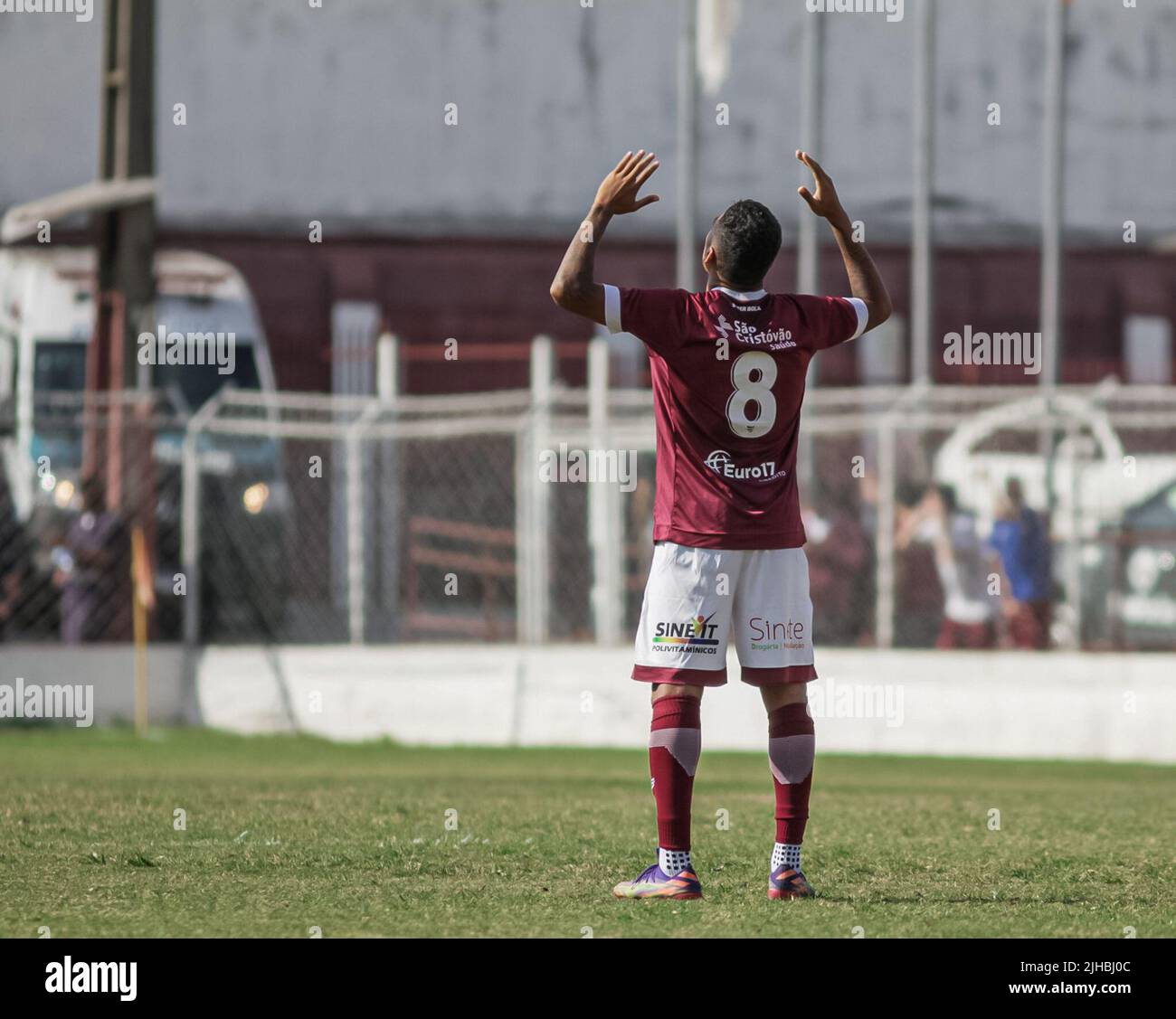 SP - Sao Paulo - 07/17/2022 - COPA PAULISTA 2022, JUVENTUS X SAO CAETANO -  Emerson Urso player of Sao Caetano celebrates his goal during a match  against Juventus at Javari stadium