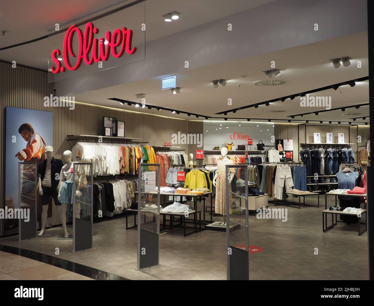 S.Oliver store seen at Stadtgalerie in Passau. Stock Photo
