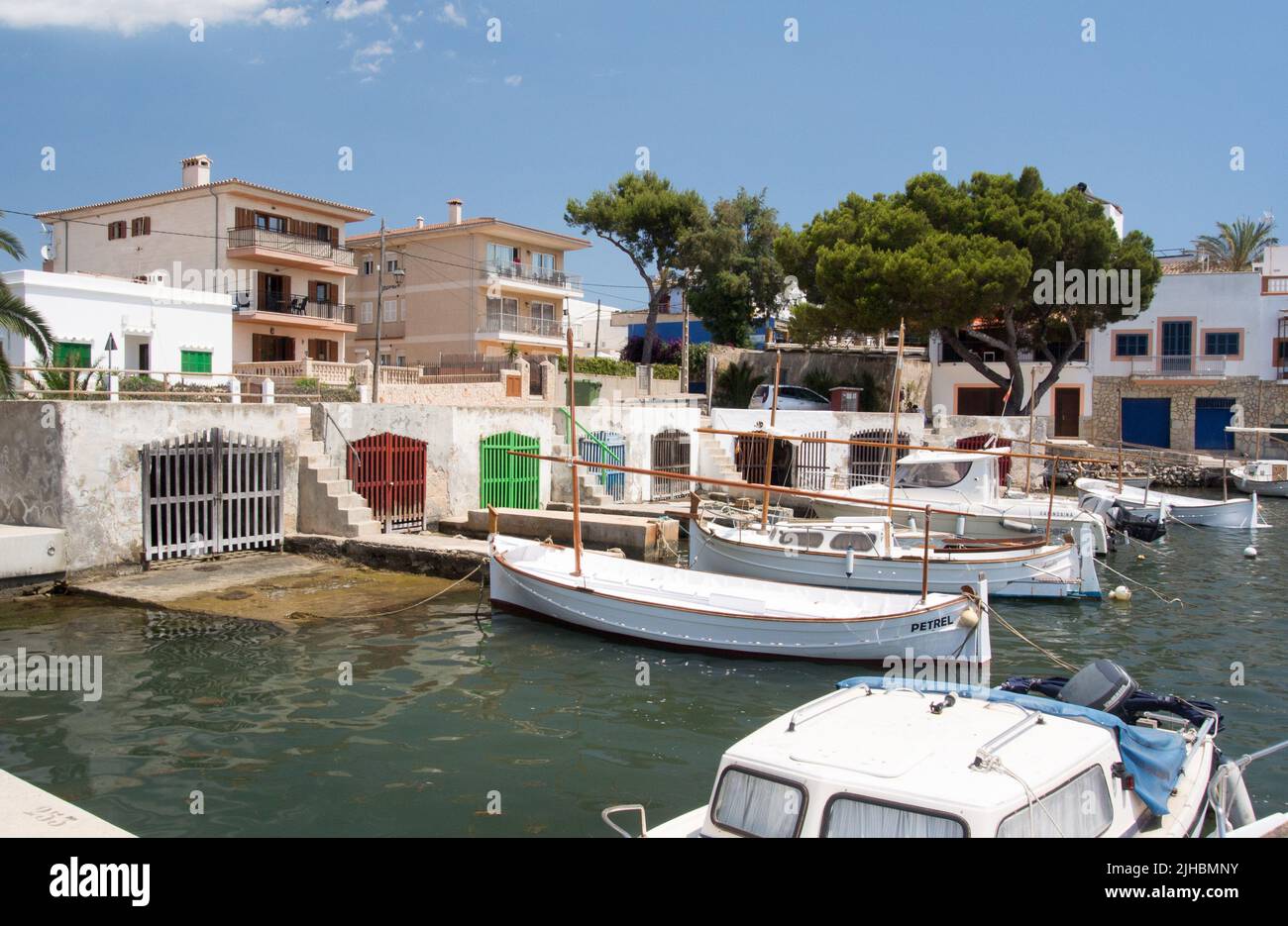 Porto Colom Marina, Majorca,Spain Stock Photo