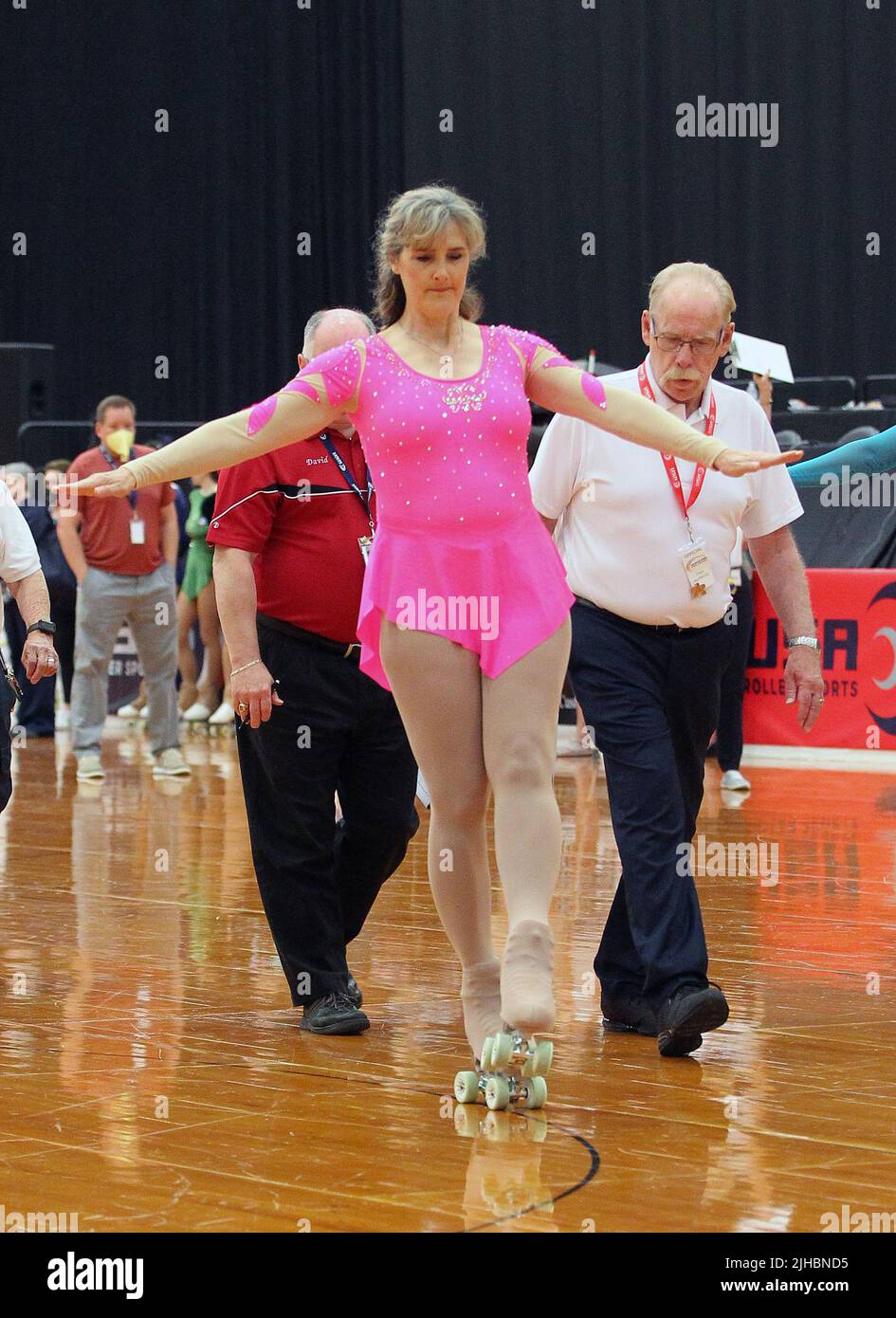 Lincoln, NE, USA. 14th July, 2022. Aimee Sides of the Oaks Roller