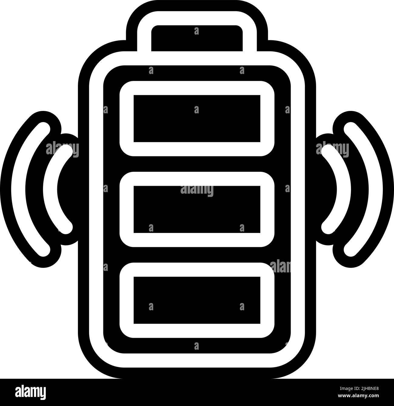 Internet of things battery . Stock Vector