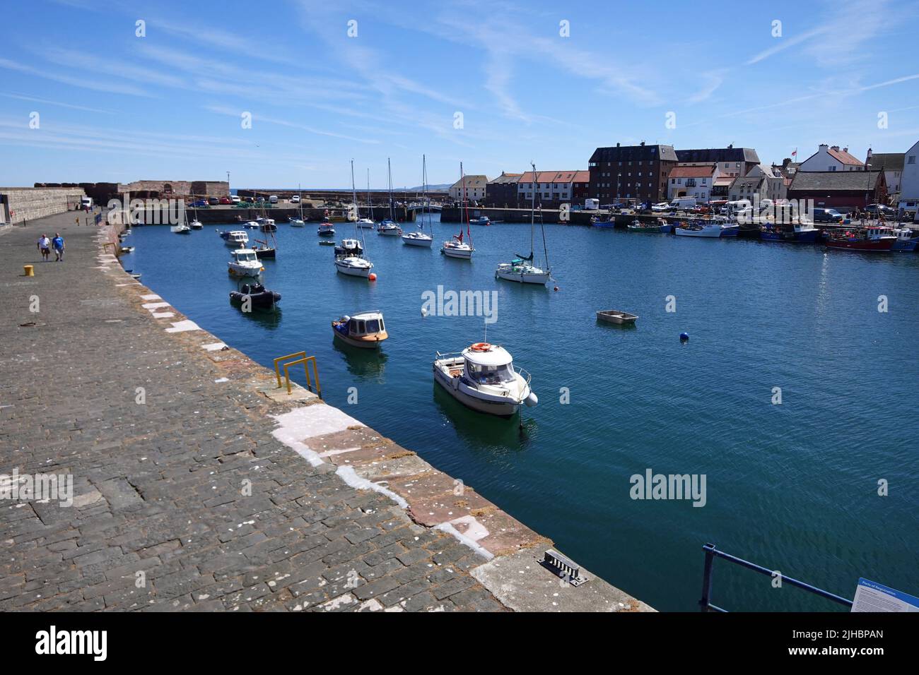Dunbar Harbour East Lothian Stock Photo Alamy