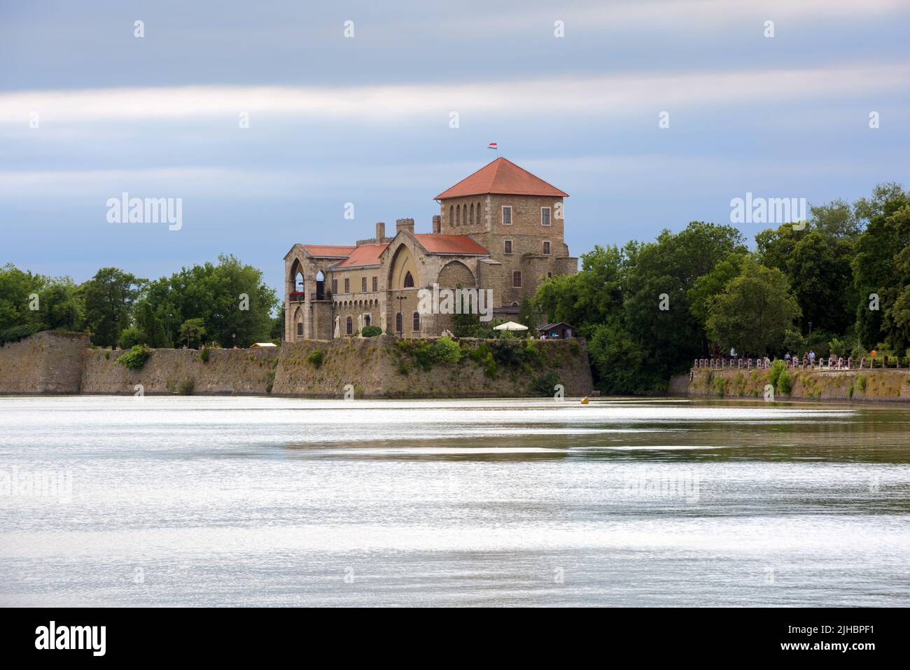 Castle in Tata, Hungary Stock Photo