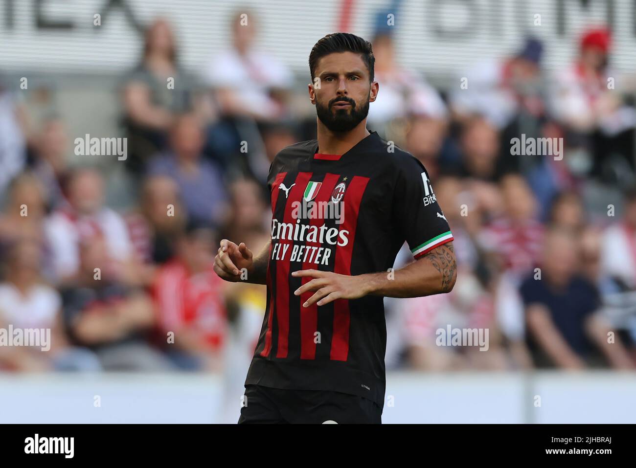 Cologne, Germany. 07th June, 2022. Telekom Cup, 1. FC Cologne vs AC Milan, Olivier Giroud (Milan) Credit: Juergen Schwarz/Alamy Live News Stock Photo