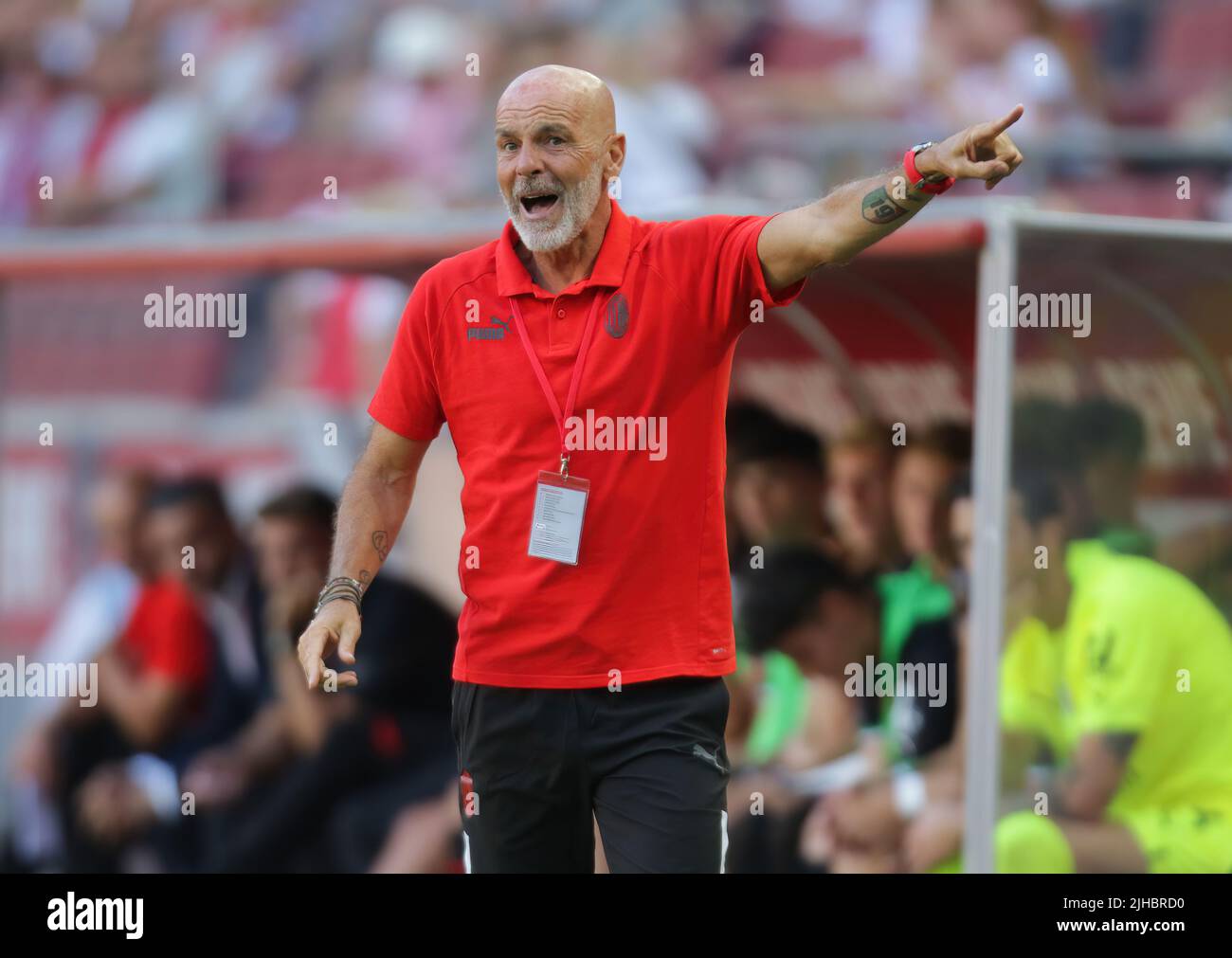 Cologne, Germany. 07th June, 2022. Telekom Cup, 1. FC Cologne vs AC Milan, manager Stefano Pioli (Milan) Credit: Juergen Schwarz/Alamy Live News Stock Photo