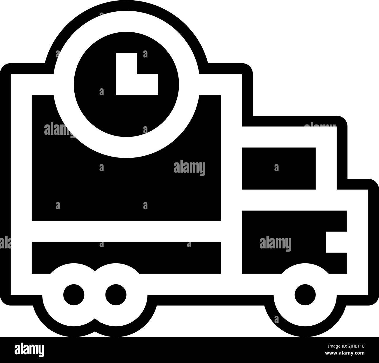 Online shopping delivery truck . Stock Vector