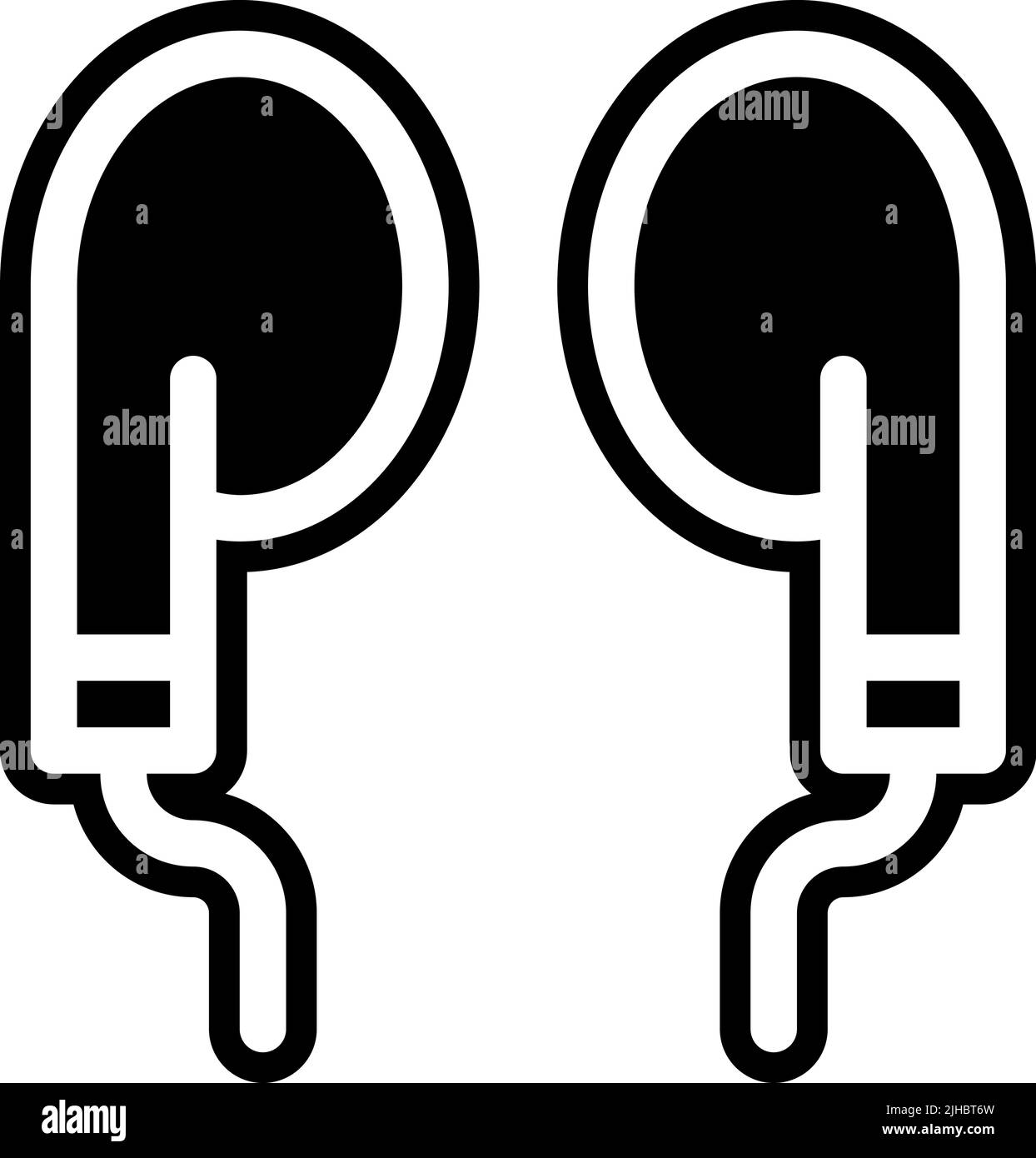 Podcast earphone . Stock Vector