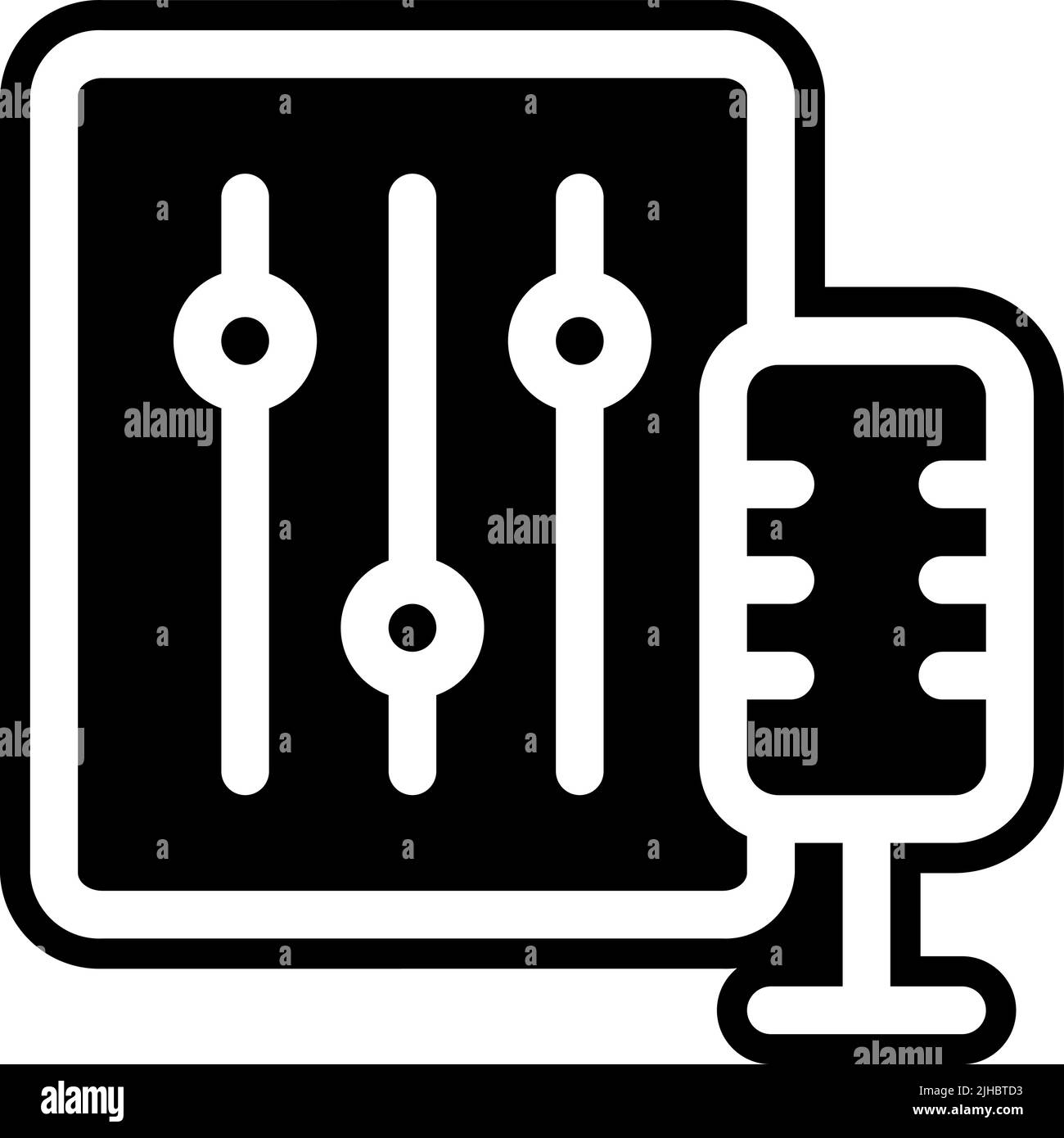 Podcast microphone Stock Vector Image & Art - Alamy