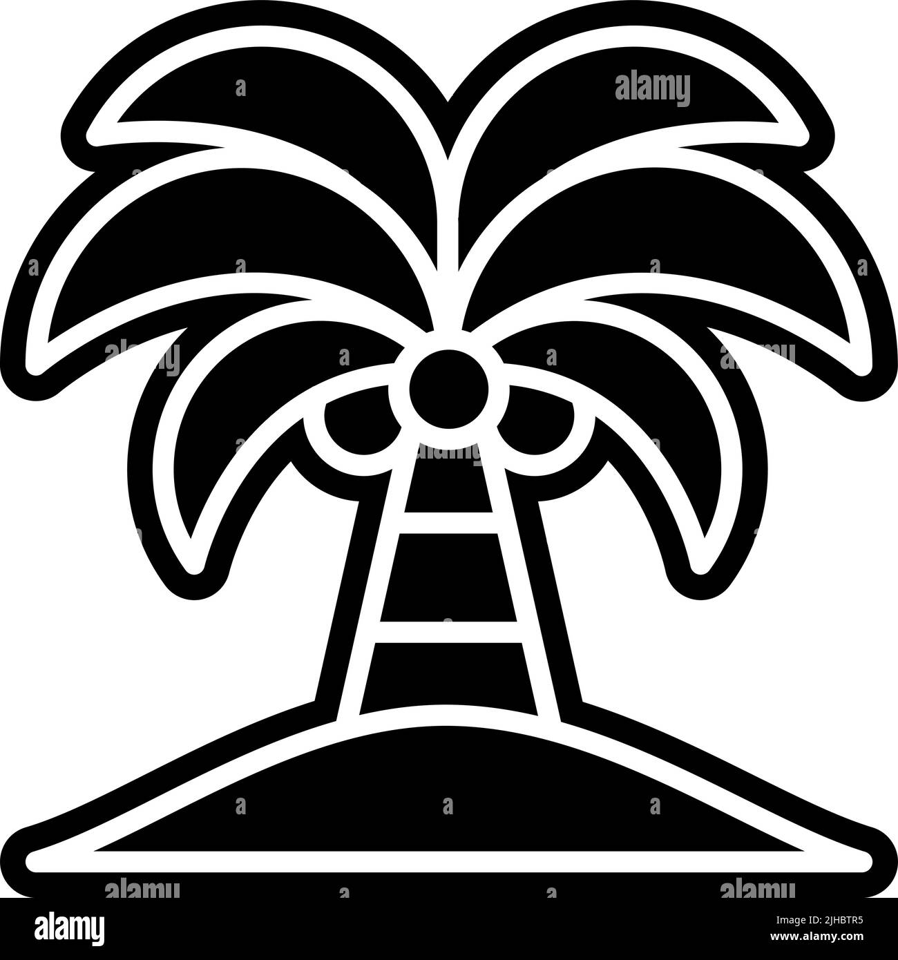 Sea palm tree Stock Vector Image & Art - Alamy