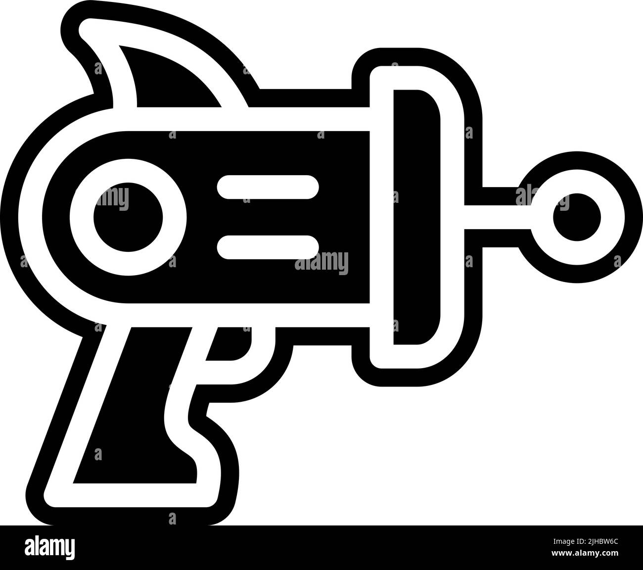 Space space gun . Stock Vector