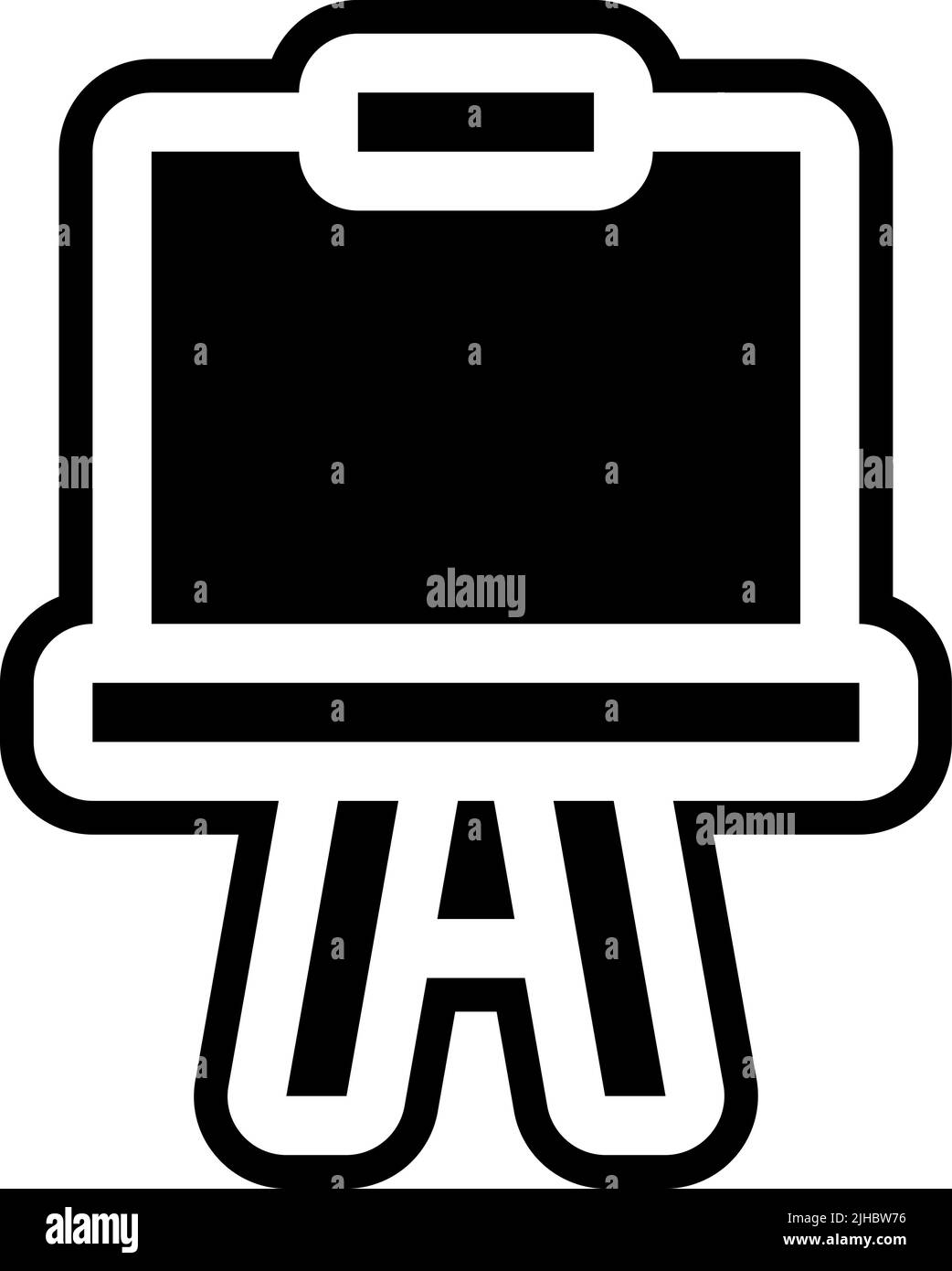 Girl on blackboard template Stock Vector Images - Alamy