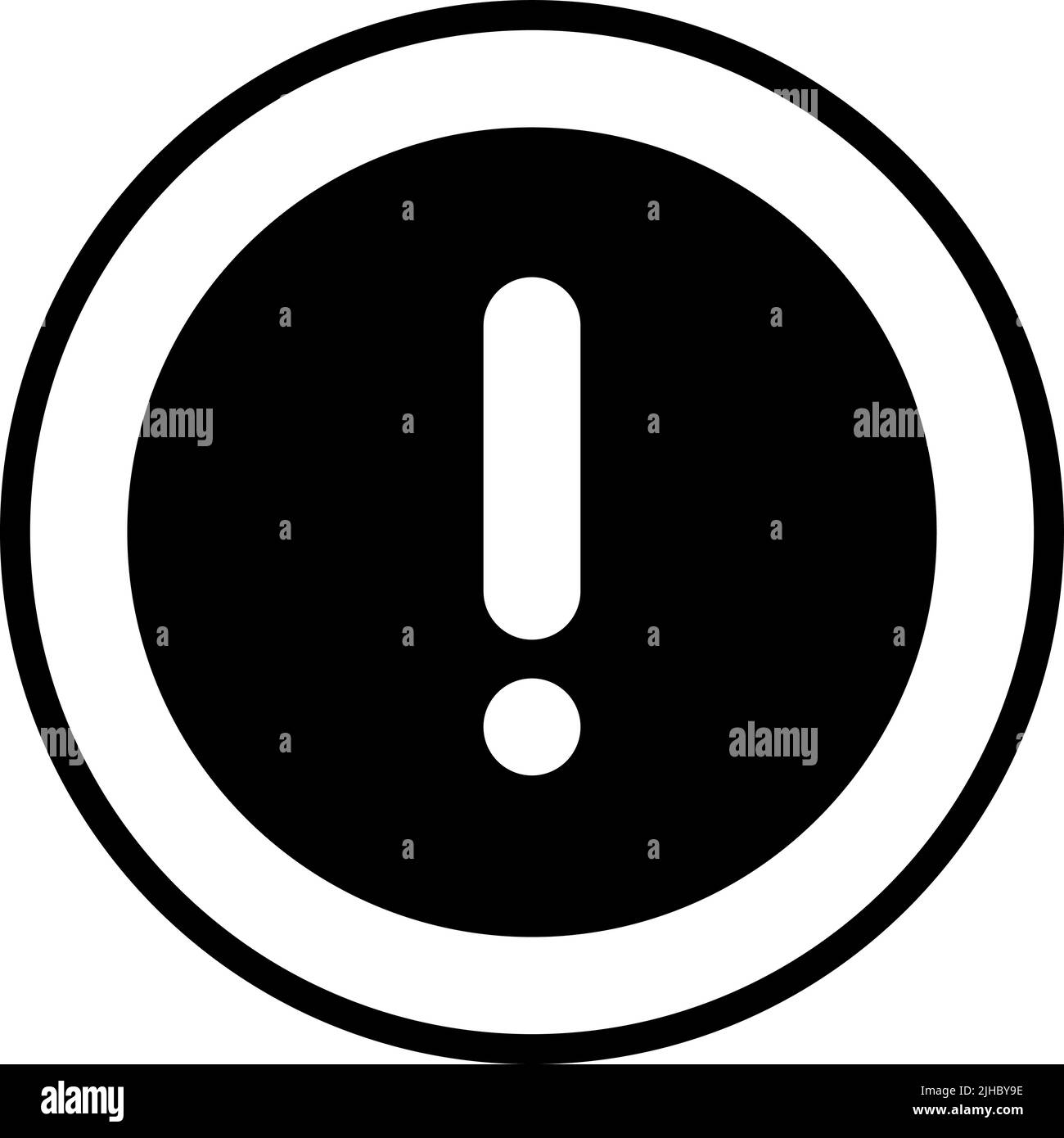 Ui control exclamation Stock Vector Image & Art - Alamy