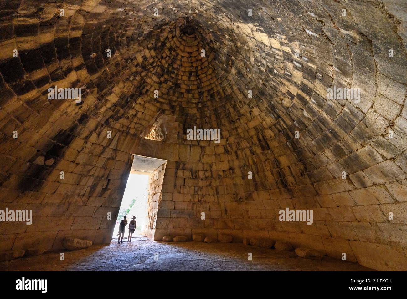 Inside The Treasury Of Atreus Also Known As The Tomb Of Agamemnon A 