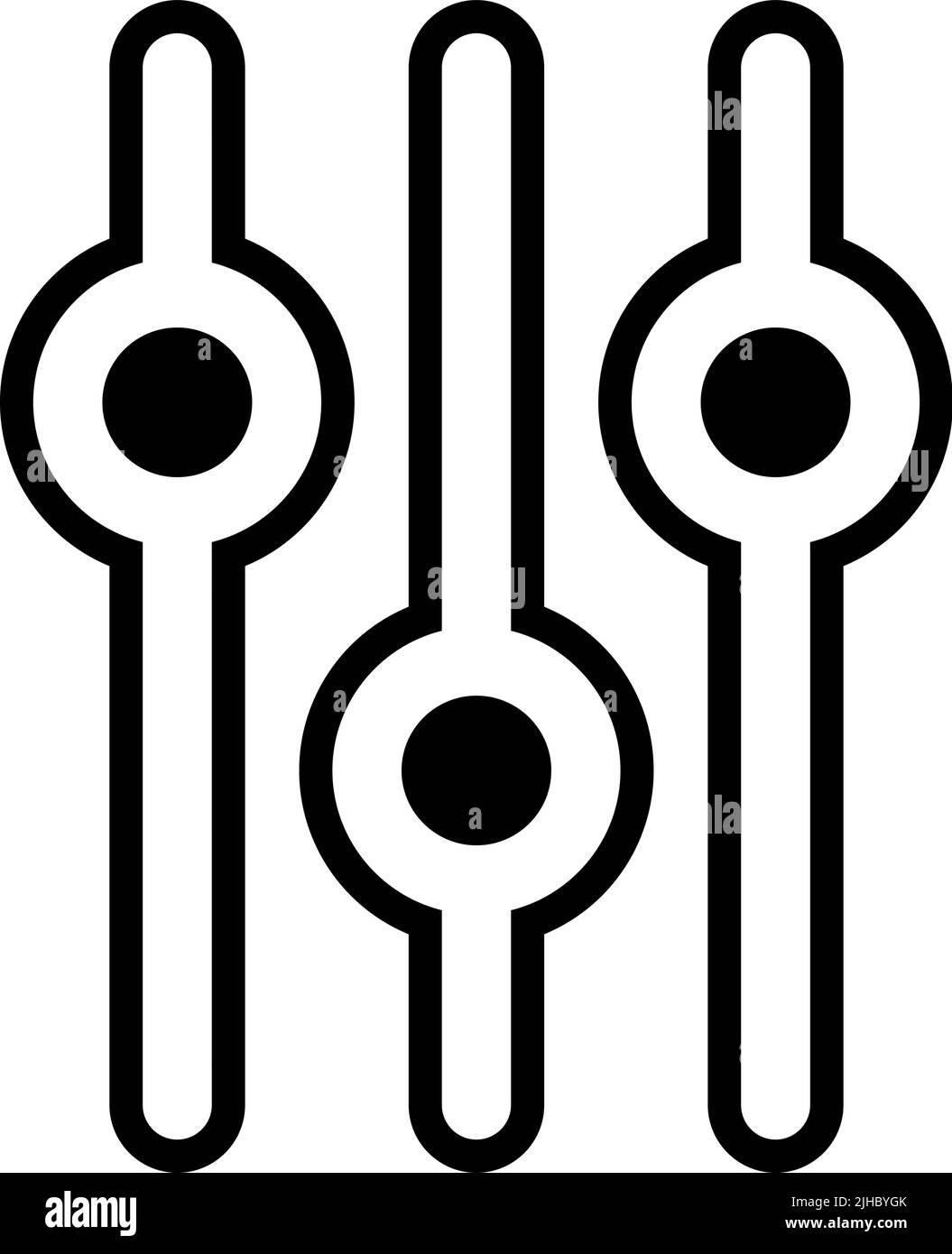 User interface settings . Stock Vector