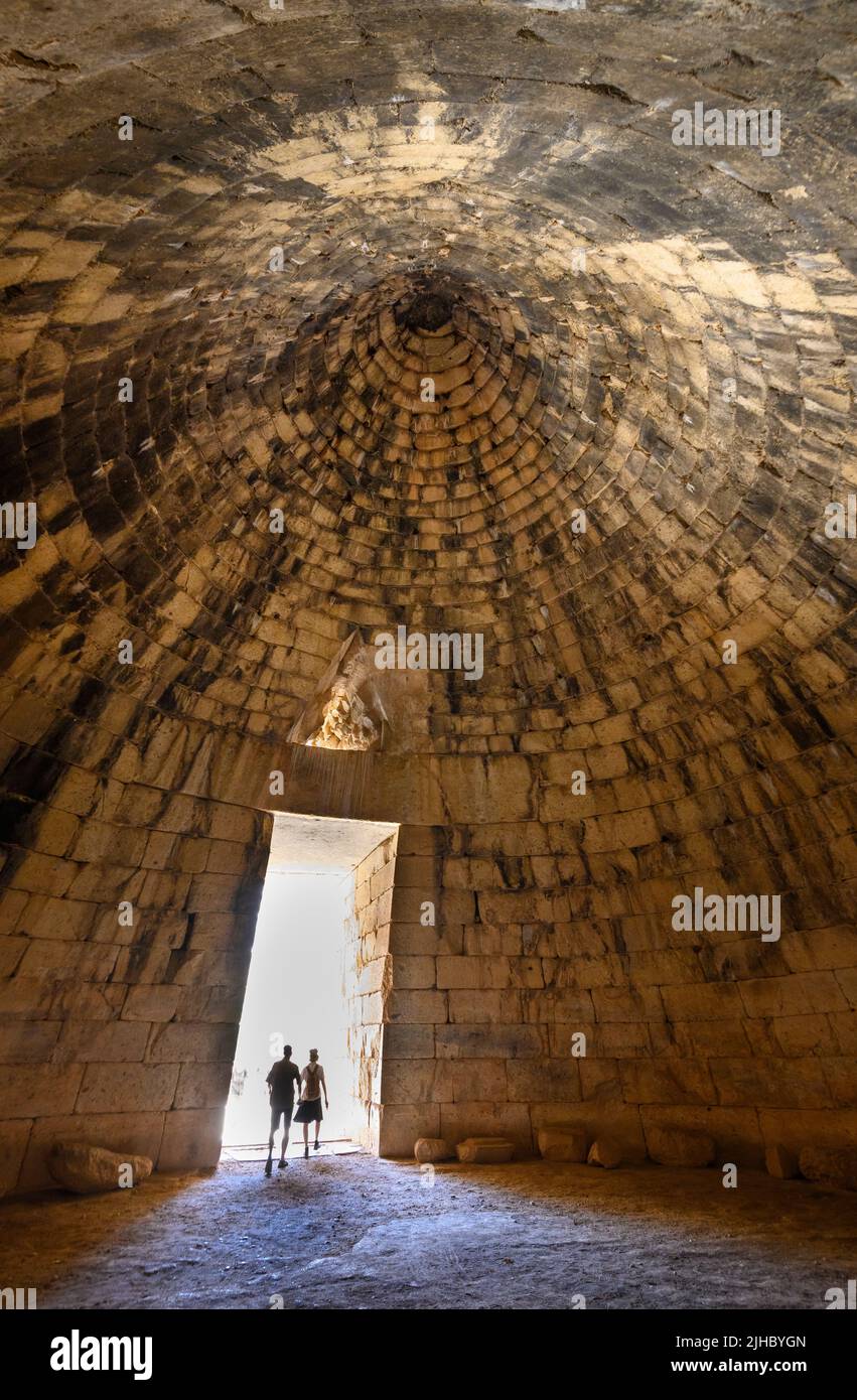 Inside The Treasury Of Atreus Also Known As The Tomb Of Agamemnon A 