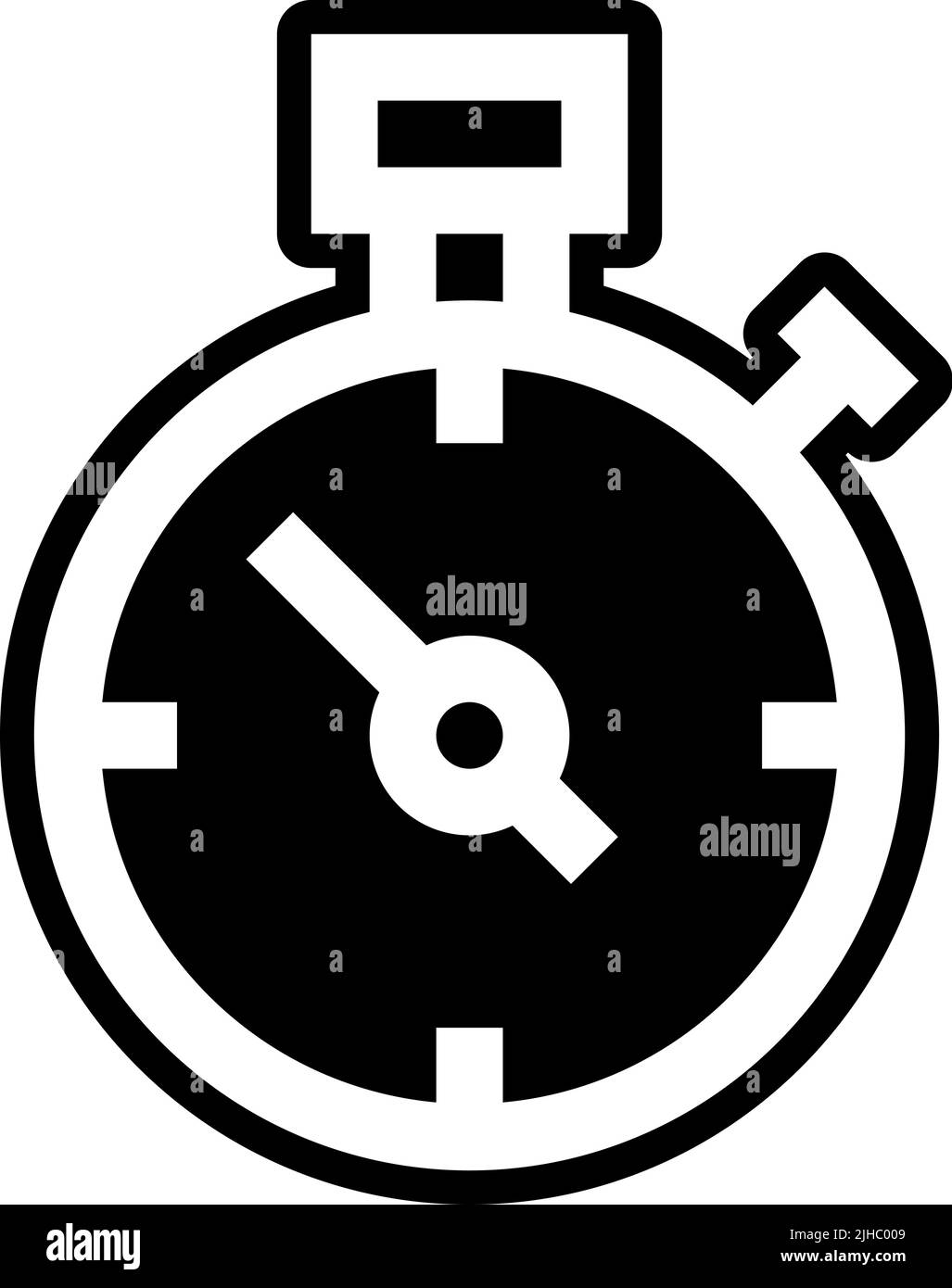Volleyball chronometer . Stock Vector