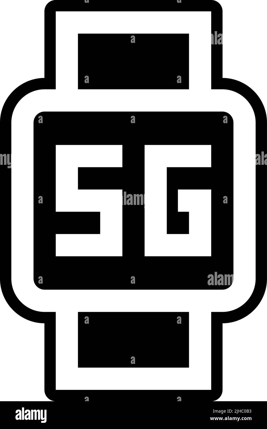 5G smart watch . Stock Vector