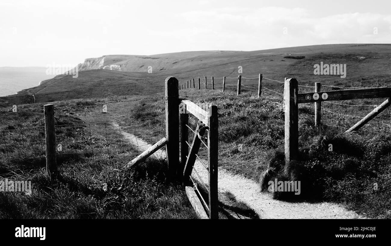 Black and white wooden fence Black and White Stock Photos & Images - Alamy