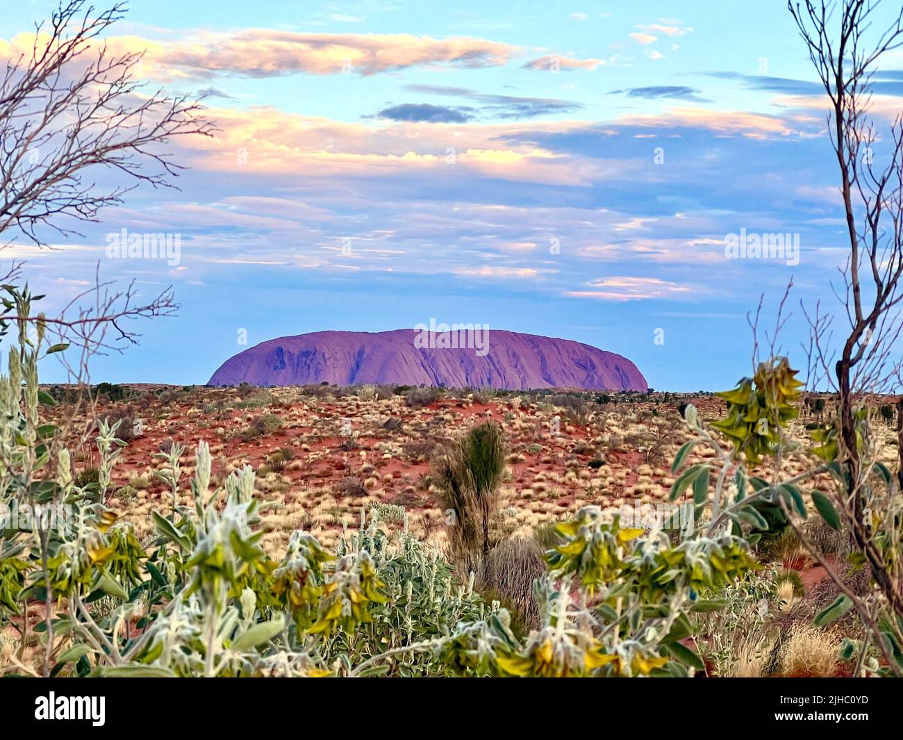 A beautiful shot of Ayers Rock or Urulu sandstone formation in Australia  Stock Photo - Alamy