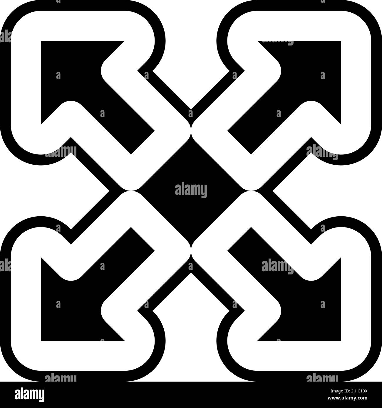 Arrow set maximize . Stock Vector