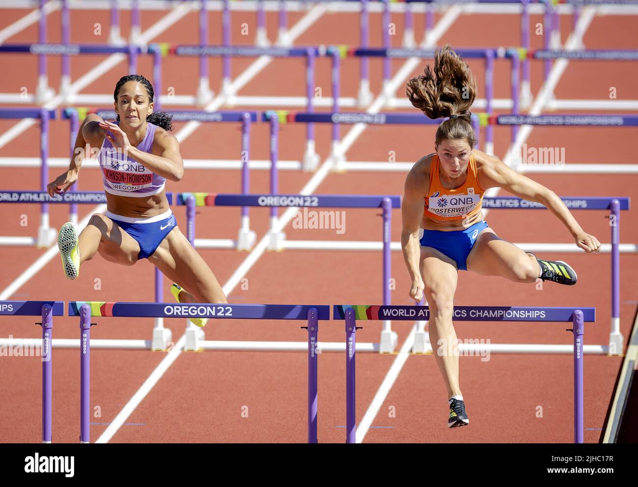 EUGENE Emma Oosterwegel in action during the women