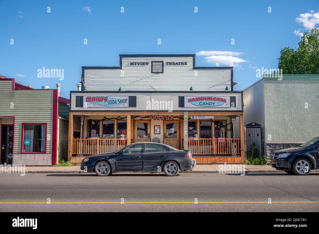 Black Diamond, Alberta Storefronts in the rural town of Black Diamond