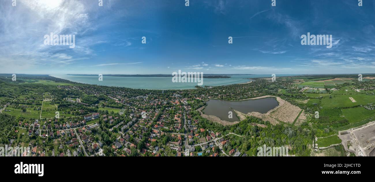 Aerial view of Lake Balaton in Hungary Stock Photo Alamy