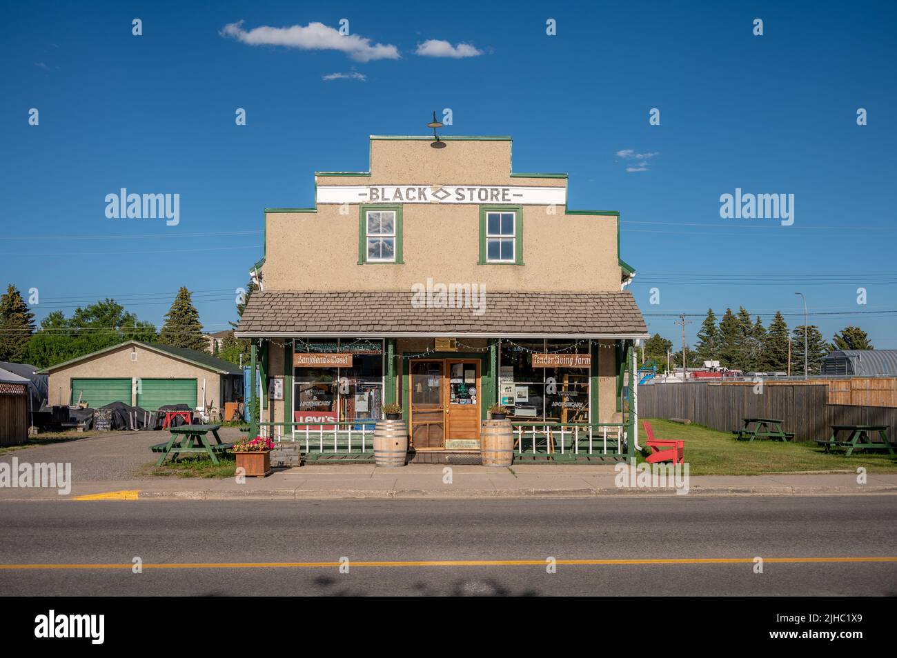 Black Diamond, Alberta Storefronts in the rural town of Black Diamond, a popular destination