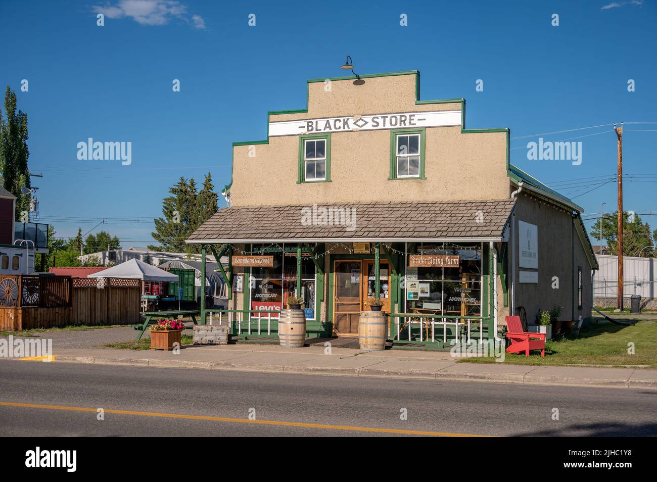 Black Diamond, Alberta Storefronts in the rural town of Black Diamond