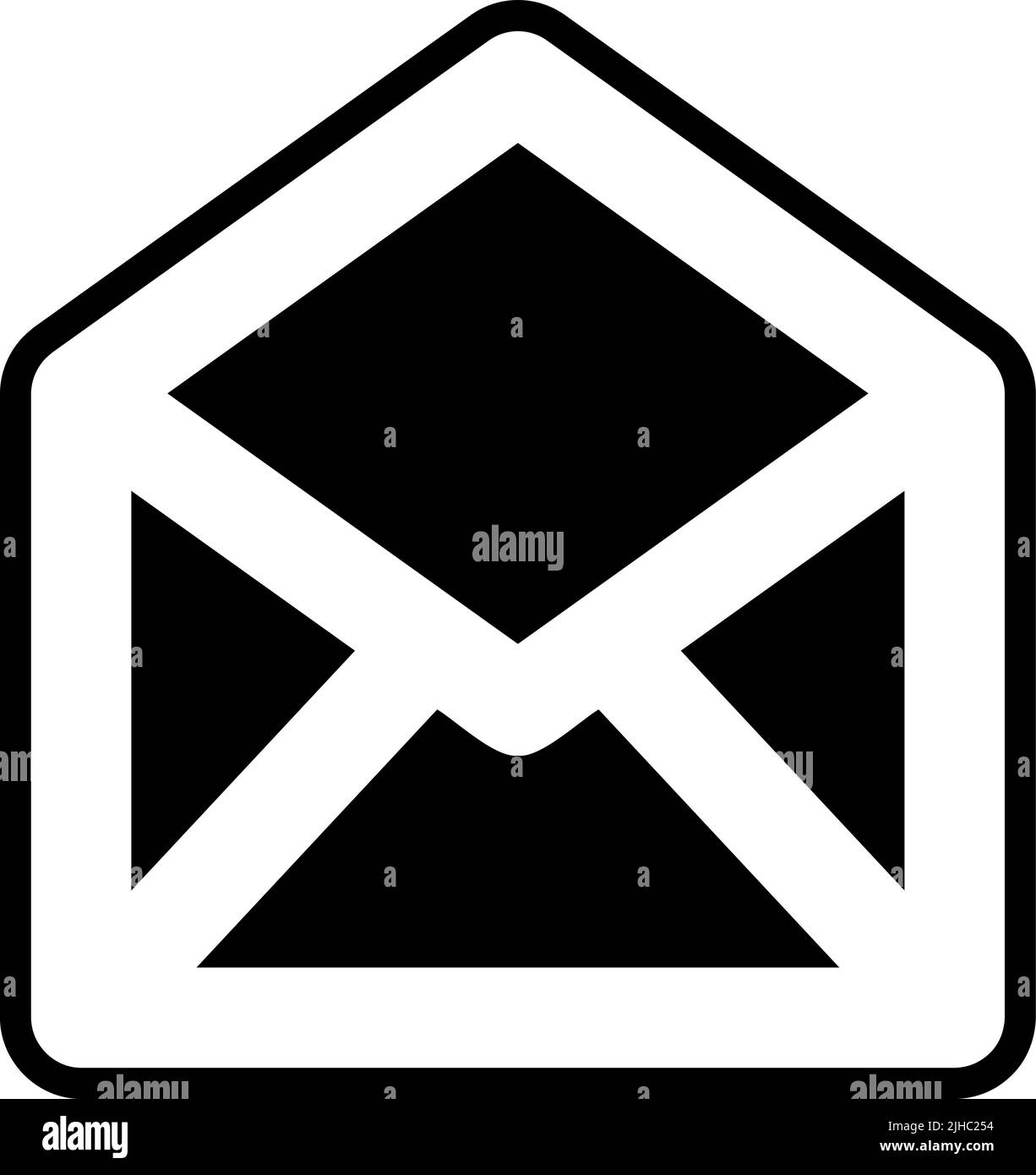 Basic interface open mail . Stock Vector