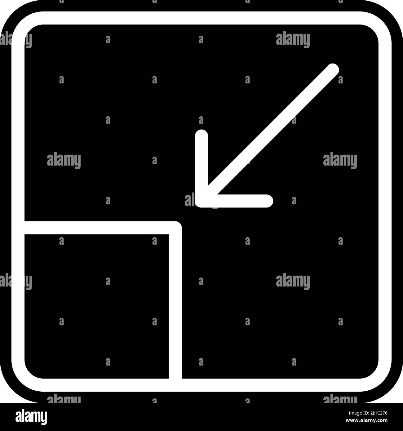 Basic ui shrink . Stock Vector