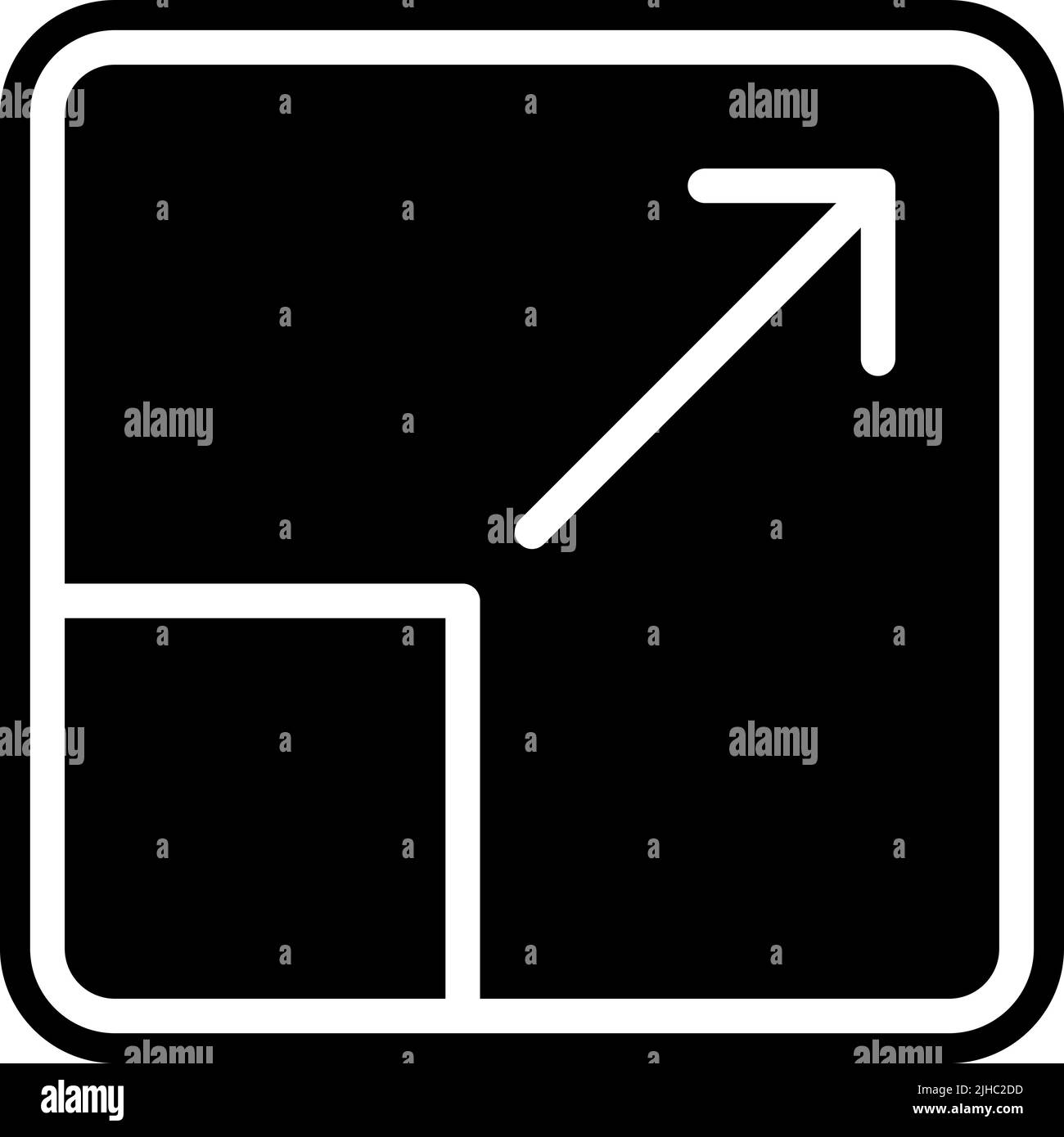 Basic ui maximize . Stock Vector