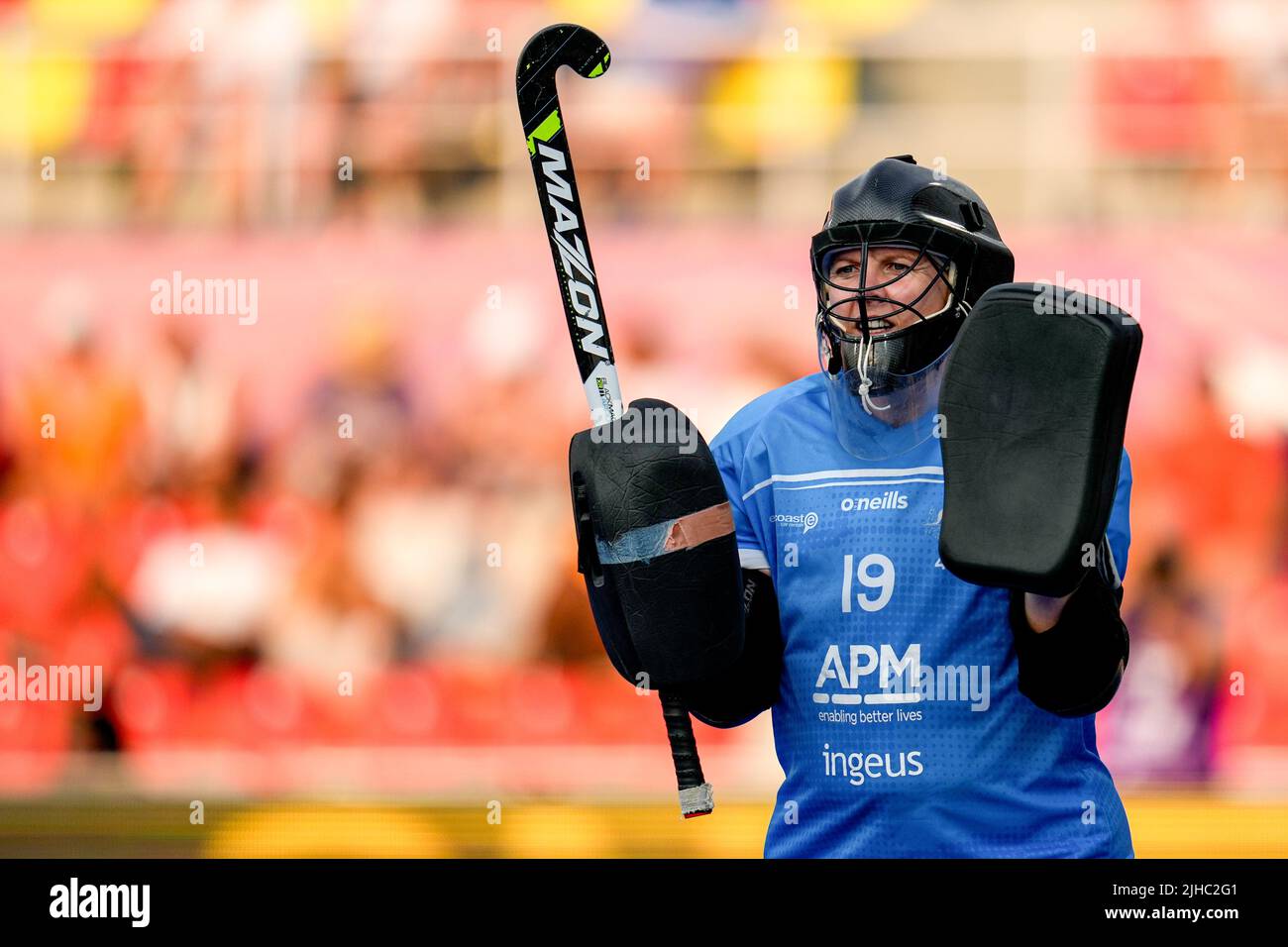 TERRASSA, SPAIN - JULY 17: Jocelyn Bartram of Australia during the FIH Hockey Women's World Cup 2022 3rd - 4th Place match between Australia and Germany at the Estadi Olímpic de Terrassa on July 17, 2022 in Terrassa, Spain (Photo by Patrick Goosen/Orange Pictures) Stock Photo