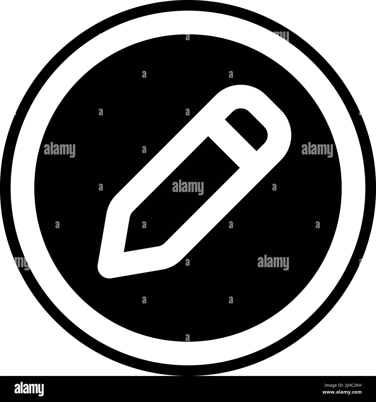 Basic user interface pencil . Stock Vector