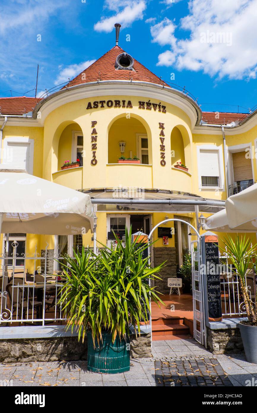 Astoria Panzio, hotel, Heviz, Hungary Stock Photo