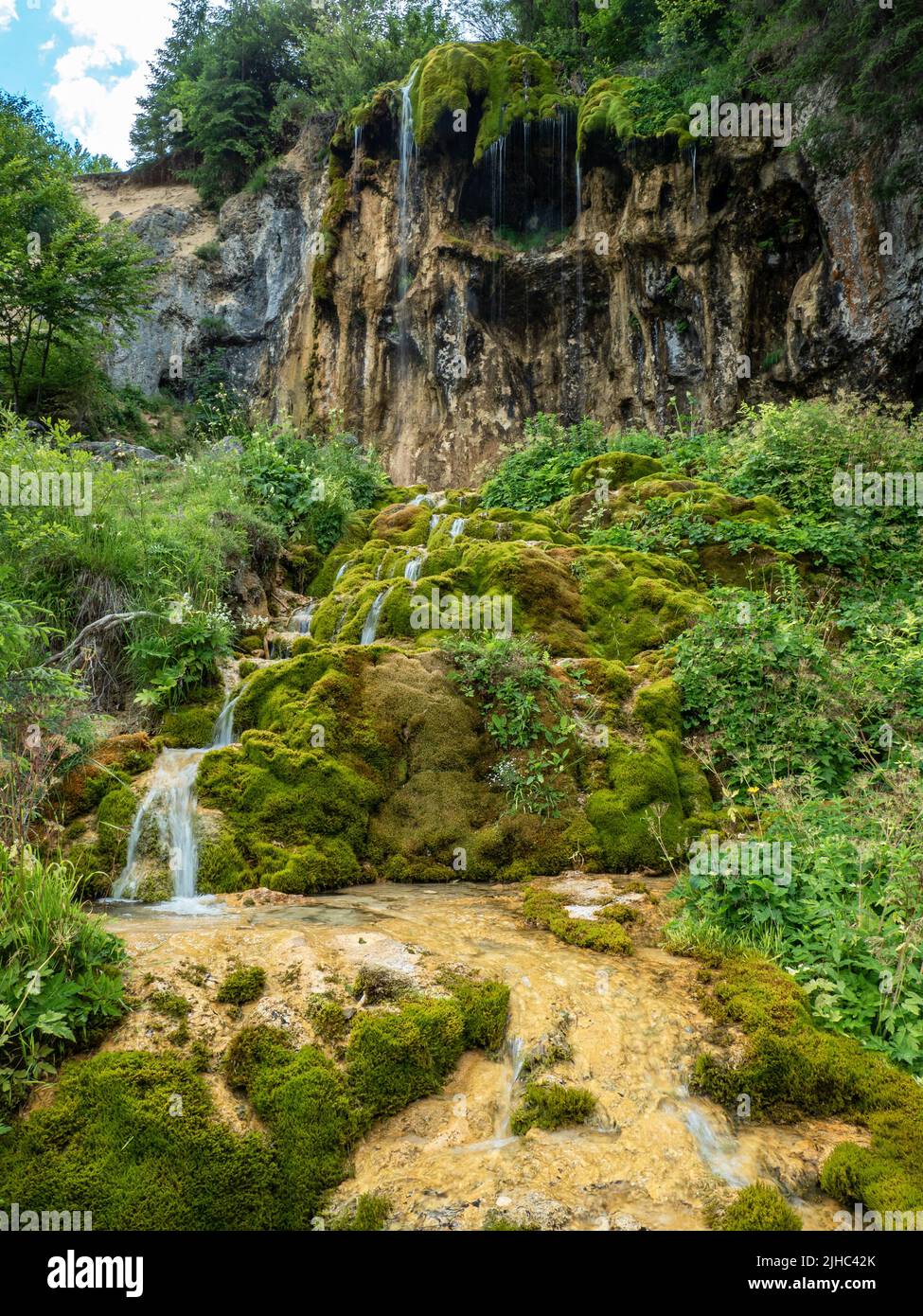 pisioaia waterfall, romania, alba county Stock Photo